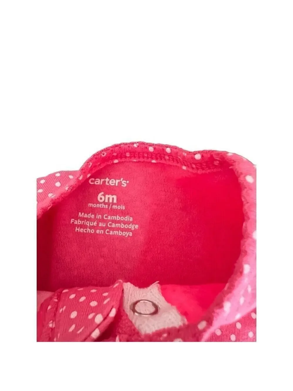 Carter’s Little Sister footed pajamas size 6m